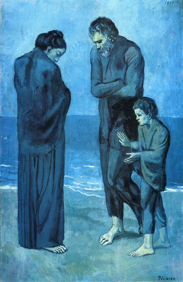 Pablo Picasso, Tragedy, oil on wood,1963.jpg