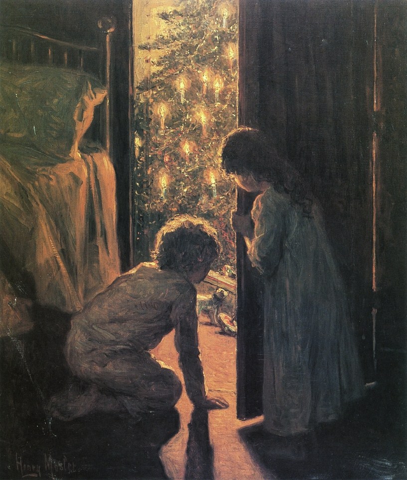Henry Mosler, Christmas Morning, oil on canvas, 1916.jpg
