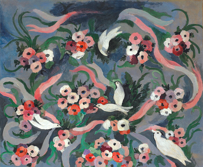 꽃과 비둘기, 1935년경, 캔버스에 유채, 105x125, Musée Marie Laurencin.jpg