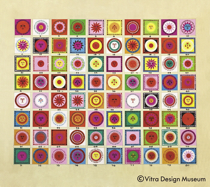 La Fonda del Sol matchbox designs, 69,5 x 84,6 x 2,7 cm.jpg
