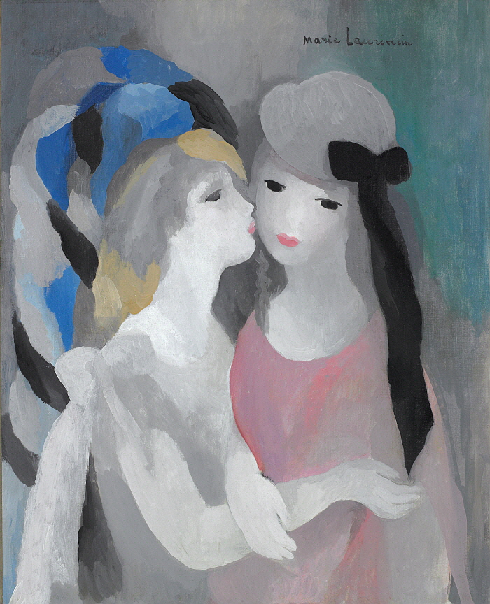 키스, 1927년경, 캔버스에 유채, 81.2x65.1, Musee Marie Laurencin.jpg