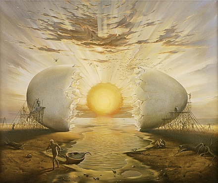 087.Sunrise By the Ocean.63.5x53.4cm.jpg