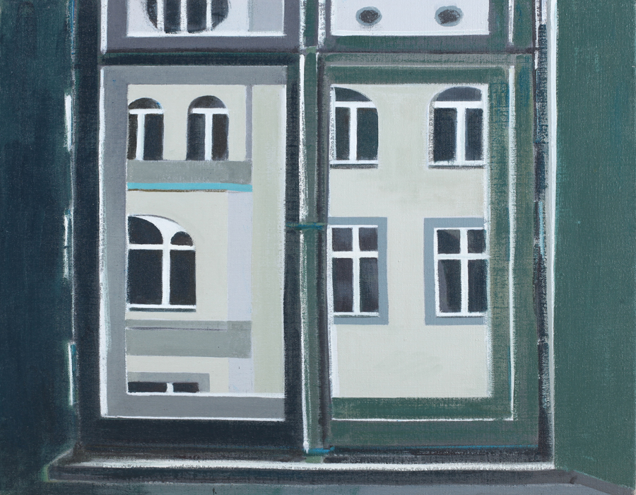 20150415_10. 독일창문,퀘페니커 거리  ,German window, Kopenicker straße, 80 x80cm,Acrylic on canvas,2012,2014.JPG