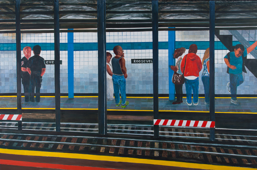 20150415_51, Roosevelt station,303 x457cm,Acrylic on cotton, 2013,2015.jpg