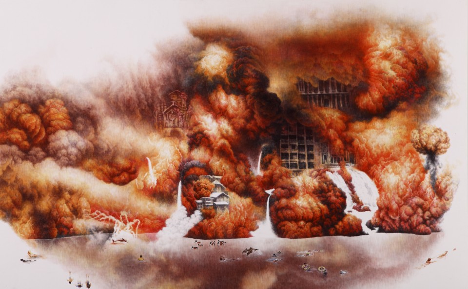 문기전_swimming-2_장지에-혼합재료-분채_100x160cm_2014-960x593.jpg