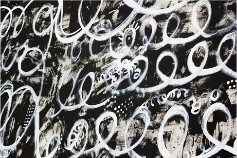 [겨울에 푸른 봄 展] 작가-전여진, 내념, acrylic on canvas, 140 x 900 cm.jpg